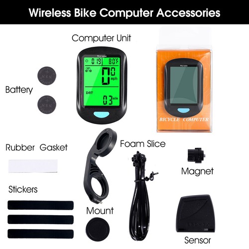 Ciclismo Impermeable Digital LCD Ciclo Computadora Bicicleta Bicicleta Odómetro Velocímetro - Imagen 11 de 12