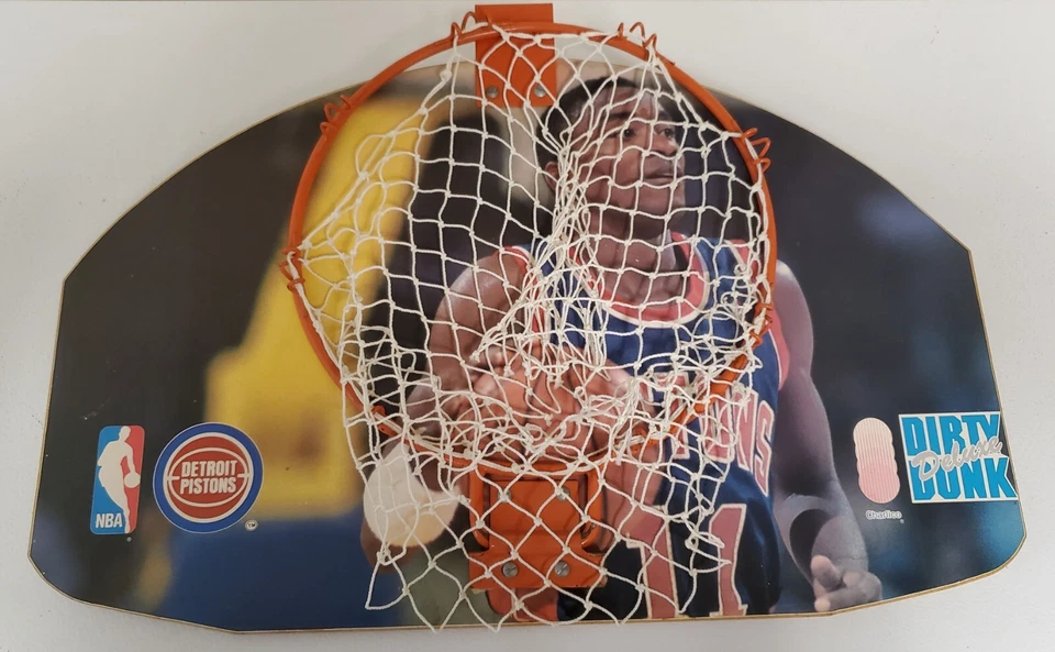 Rare Vintage Detroit Pistons Dirty Dunk Isiah Thomas Basketball Net - Image 2 of 4