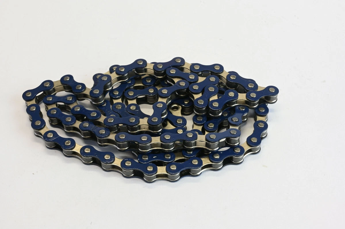 Blue bmx chain cheap