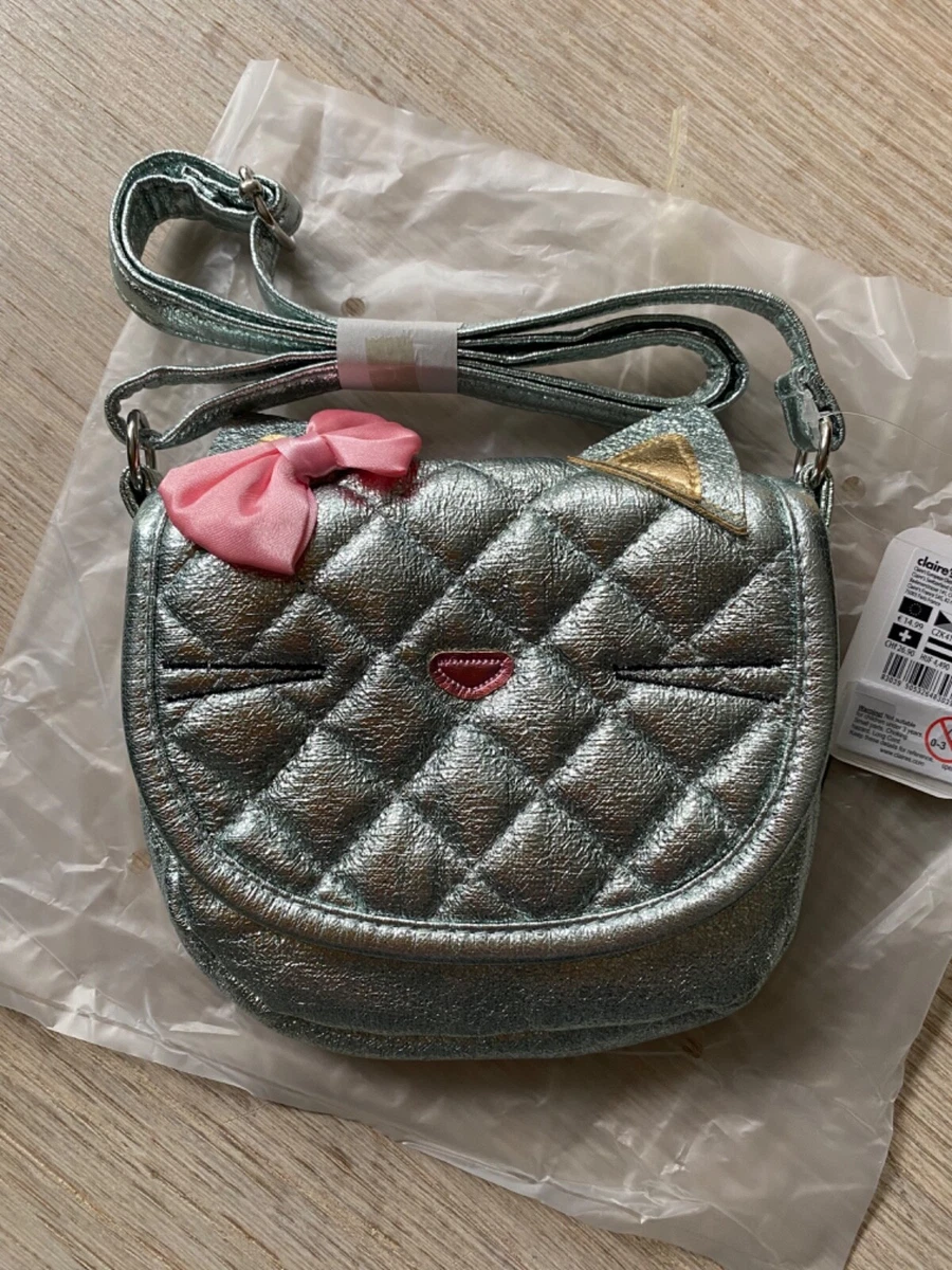 Silver shop metallic handbag