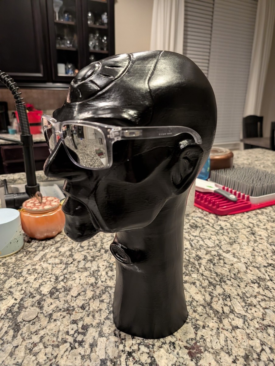 NEW OAKLEY CUSTOM BOB HEAD 3D PRINT SUNGLASSES DISPLAY STAND BLACK