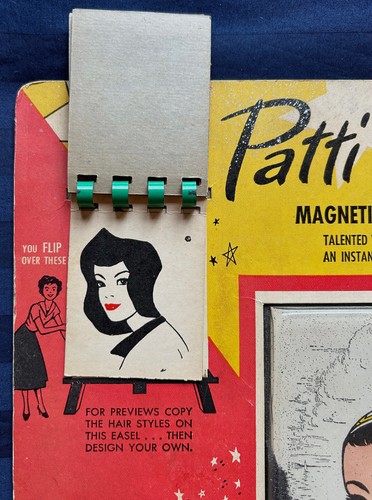Patti Petite Magnetic Beauty Parlor Toy Includes Magnetic Comb Vintage - Picture 7 of 16