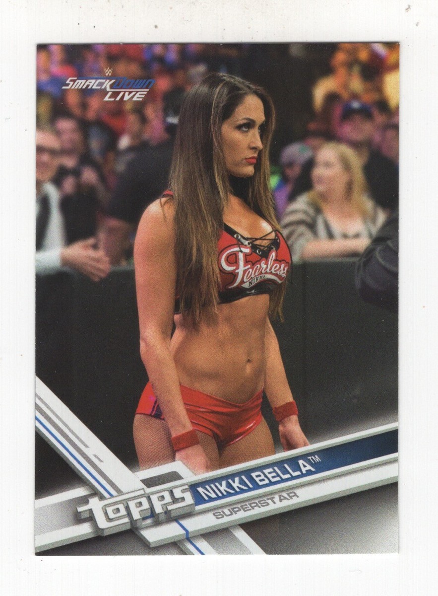 ニッキー　ベラ　キスカード　1/1 TOPPS WWE Nikki Bella 2017 Topps WWE Authentic Kiss Card Auto