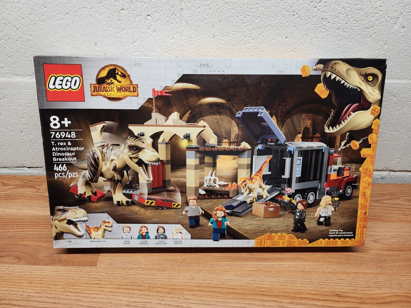 LEGO 76948 Jurassic World T. rex & Atrociraptor Dinosaur Breakout New Box Damage