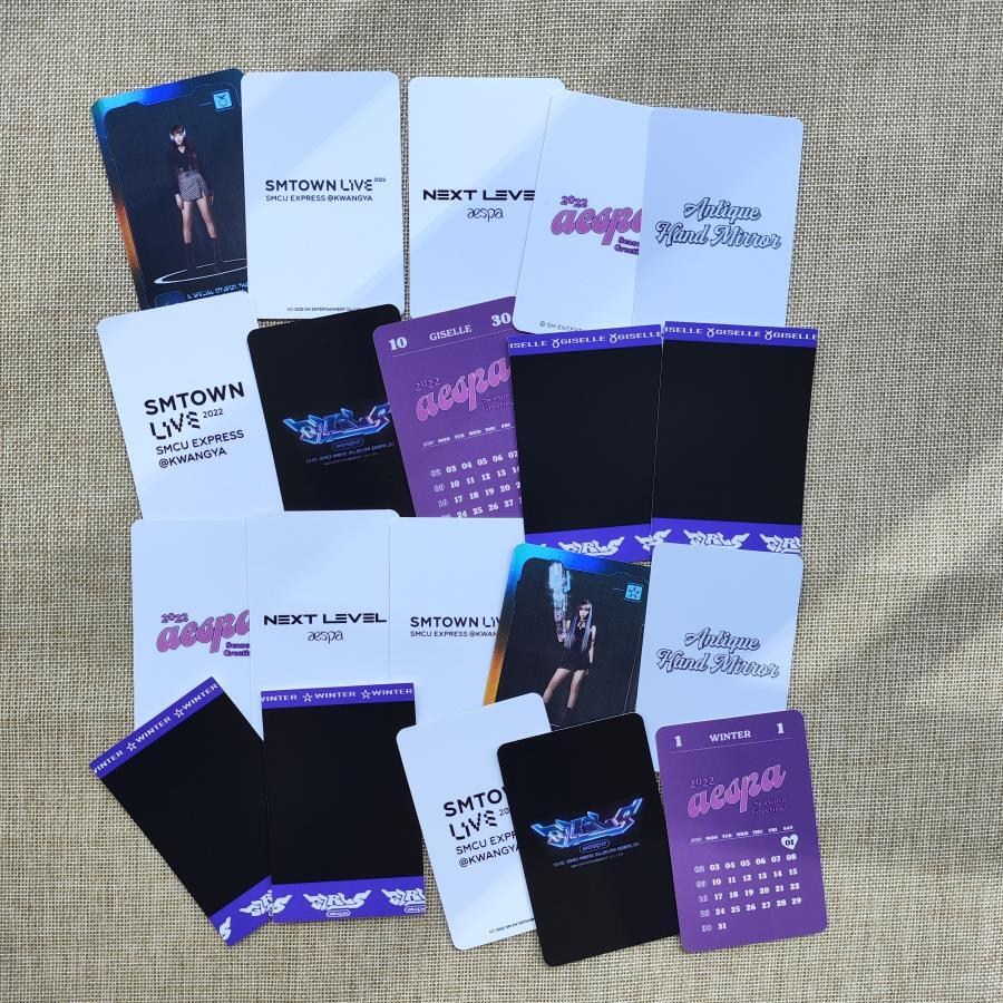 Kpop AESPA Girls Album Photo Cards Self Made Karina Winter