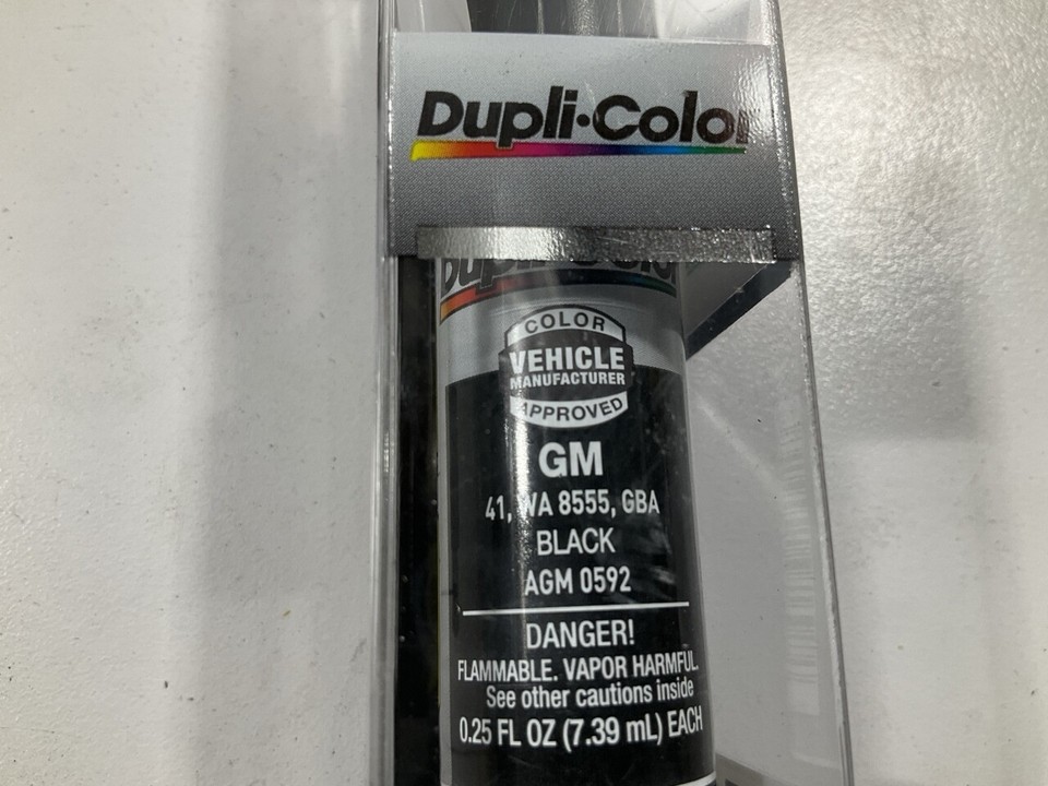 Duplicolor AGM0592 Touch Up Paint Scratch Fix Pen For GM Black, 41