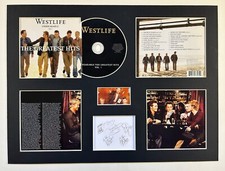 WESTLIFE - Signed Autographed - GREATEST HITS - Album Display Deluxe