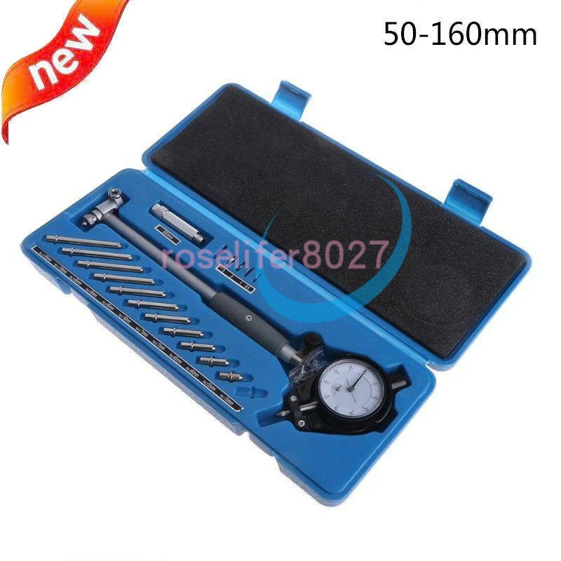 Dial Bore Gauge 50-160mm Hole Indicator Measuring Engine Gage Cylinder Neuf - Photo 1/1