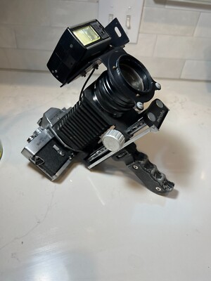 MINOLTA SRT 201 Camera With Rokkor-X 100mm Auto Bellows Lens Estate Find