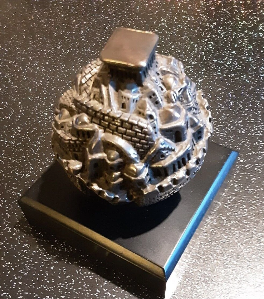 sculpture argent 925 courant 20ème ZADOK ARTS ISRAEL sur socle JERUSALEM - Photo 3/4