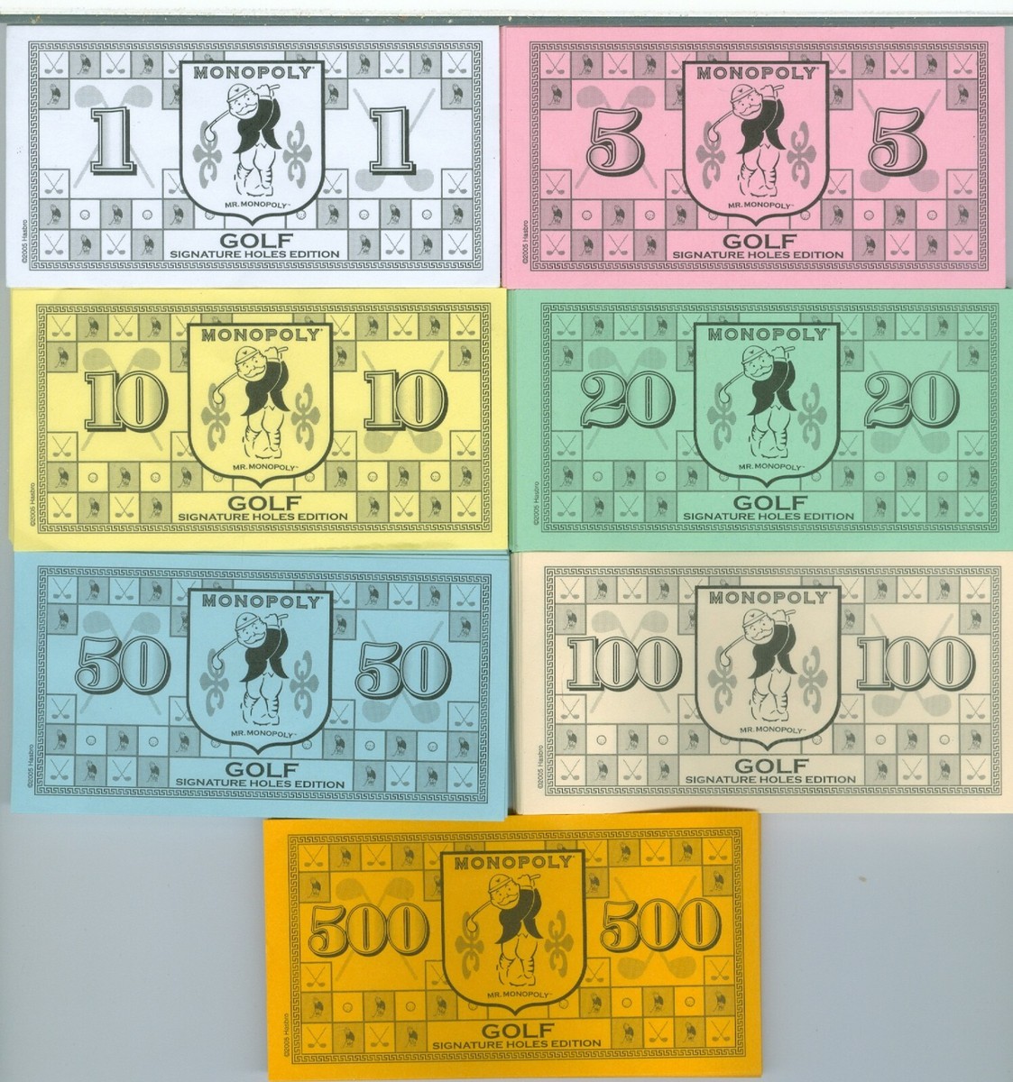 2005 Monopoly Golf Signature Holes Edition Replacement Game Pieces