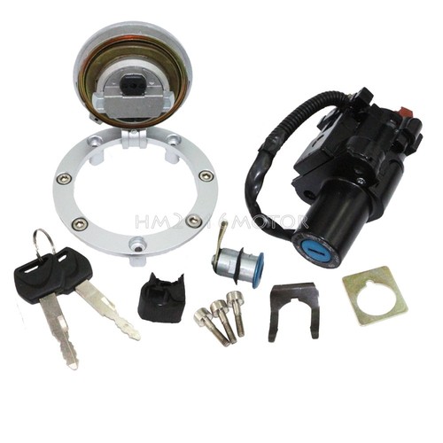 Ignition Switch Gas Cap Cover Seat Lock Set For Honda CBR600RR 10-14 07 08 US - Imagen 4 de 6