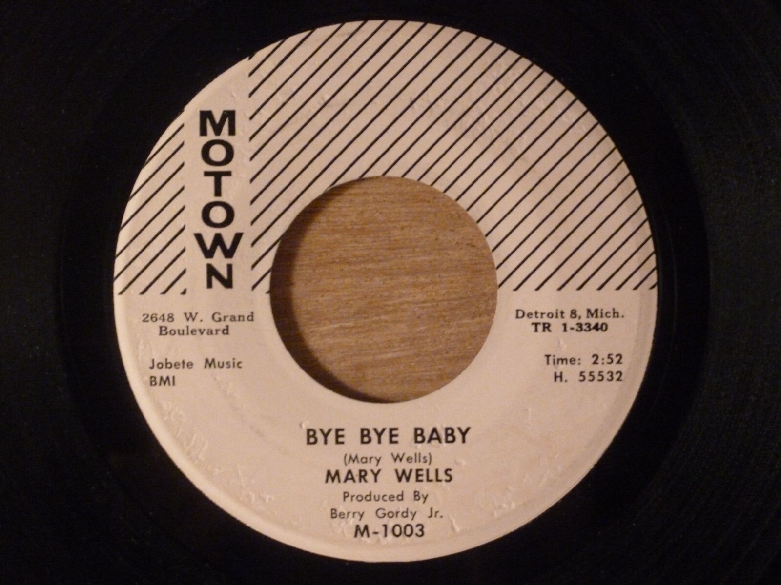 Mary Wells Bye Bye Baby/Please Forgive Me Northern Soul 1 Strip 1960 Motown