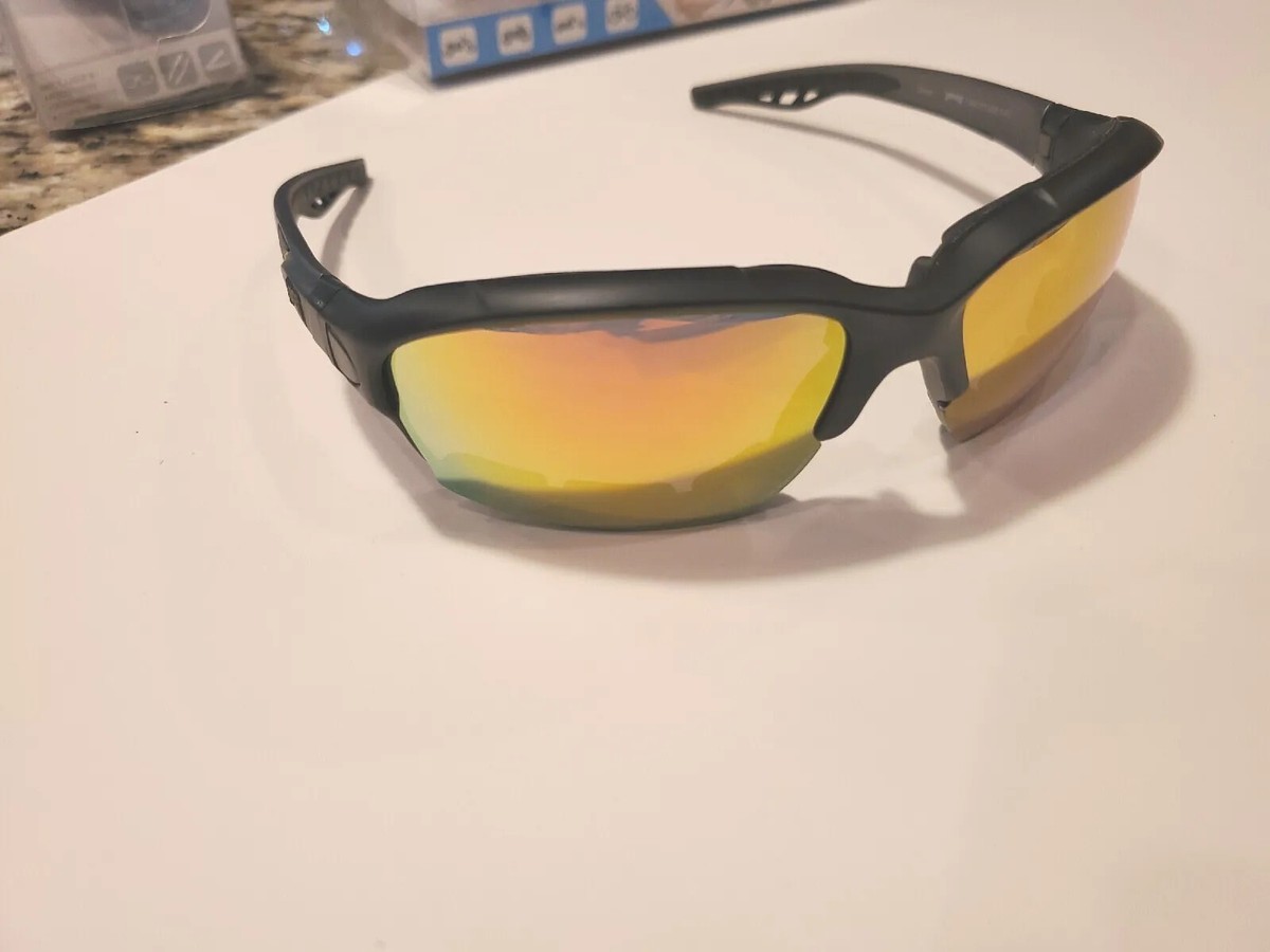 Occhiali Da Sole Pugs Throttlez Convertiti – Montatura Nera E Lenti Gialle UV400