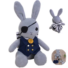 18'' Anime Black Butler Kuroshitsuji Doll Ciel Plush Doll Peter Rabbit Toy Gift