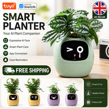 Tuya Ivy Smart Planter,Endless Fun over 49 Rich Expressions,7 Smart Sensors,Ai C
