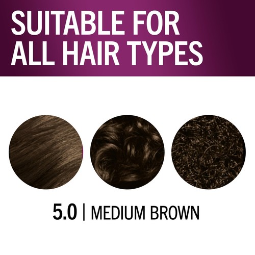 Schwarzkopf Keratin color permanent hair color cream, 5.0 medium brown - Picture 7 of 12