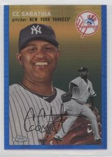 2023 Topps Chrome Platinum Anniversary Blue Prism Refractor CC Sabathia HOF 0z1i
