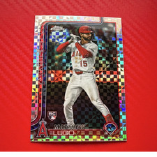 Topps X-Fractor Rookie Matthew Lugo Los Angeles Angels Baseball Card #USC166. rookie card picture