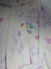 PeppaPig LongSleeve HoodedEars Dressing GownAge 4/5 Years with P.P Tag.Brand New