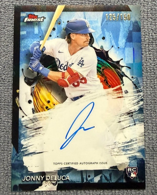 JOHNNY DELUCA 2024 Topps Finest SKY BLUE REFRACTOR RC Rookie #/150