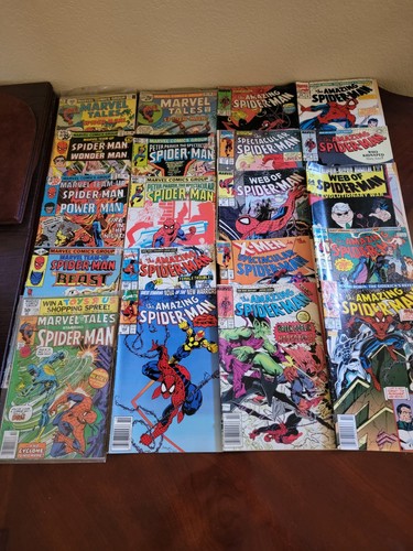 ¡Lote de cómics de Spider-Man! 43 Ediciones! Grados variables. Increíble, espectacular y más