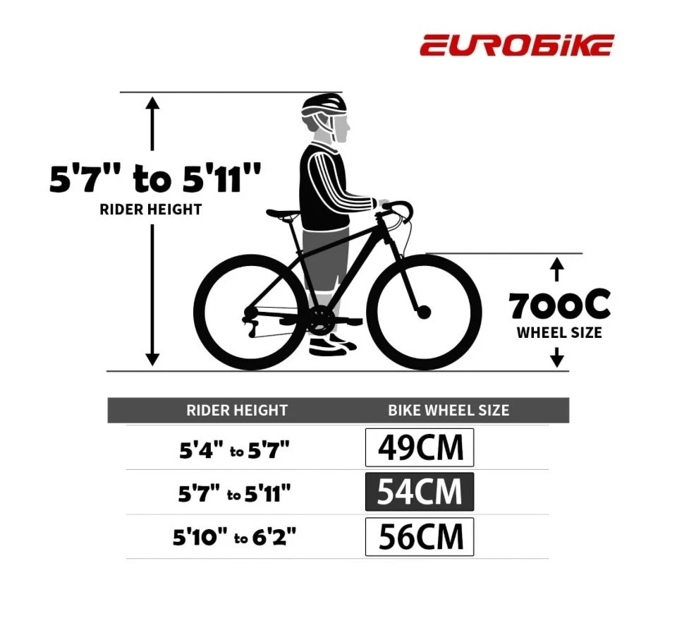 EUROBIKE Road Bike TSM XC550 Racing Sports Bike Drop Bar Wheel 700 55cm Frame . - Image 2 of 4