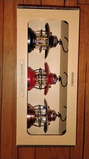 Barebones Living Edison Mini Lantern Red 3pk Powder Coated Steel Construction