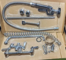 Regency 600PRW814 Wall-Mounted Pre-Rinse Faucet with 8" Centers  1.15 GPM   *PS