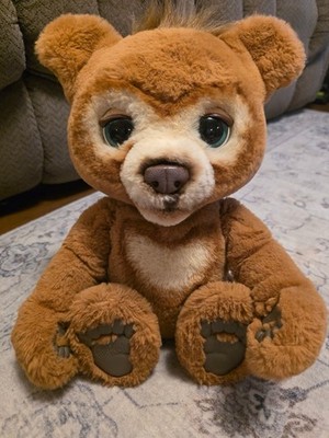 FurReal Friend Cubby The Curious Teddy Bear Interactive Plush Toy Hasbro Works