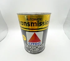 VTG CITGO Dexron Fluid II Automatic Transmission Motor Oil Can Empty 1 Quart Tin