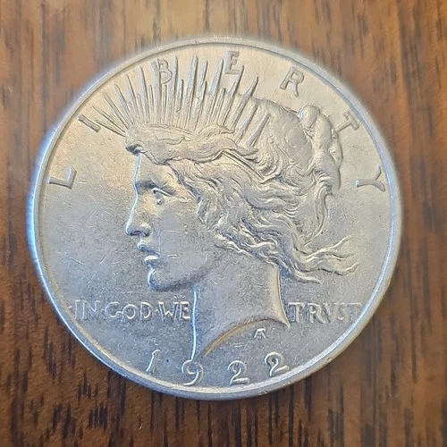 1922-d Peace Dollar $1 Silver Coin Circulated Business Strike 0.9 Fineness