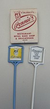 RONNIE'S PASTERY SHOP Deli 2 Swinging Toothpicks & Matches Orlando Florida 1964