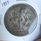 1897 British Trade Dollar 1 Dollar Coin Chop Marks