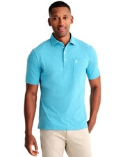 johnnie-O Heathered Original Polo Yacht Blue Size M