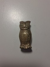 Eine alte Eulenfigur aus Bronze, 185 Gramm, Höhe 6 cm