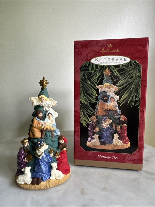 1997 Hallmark Keepsake Ornament Nativity Tree