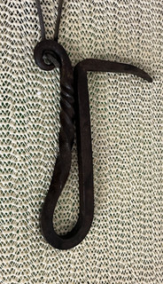 Vintage Blacksmith Handmade Horseshoe Hoof Pick Rustic Western Decor