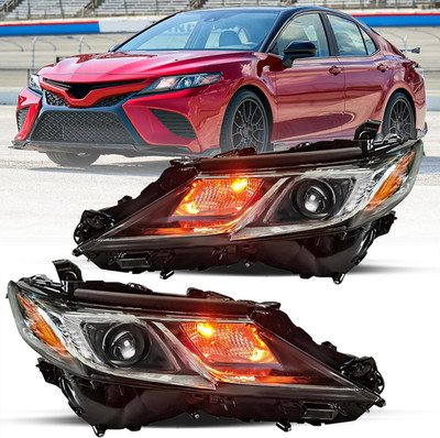 Headlight Assembly Compatible with 2018-2023 Toyota Camry L/LE/SE Sedan OEM LED