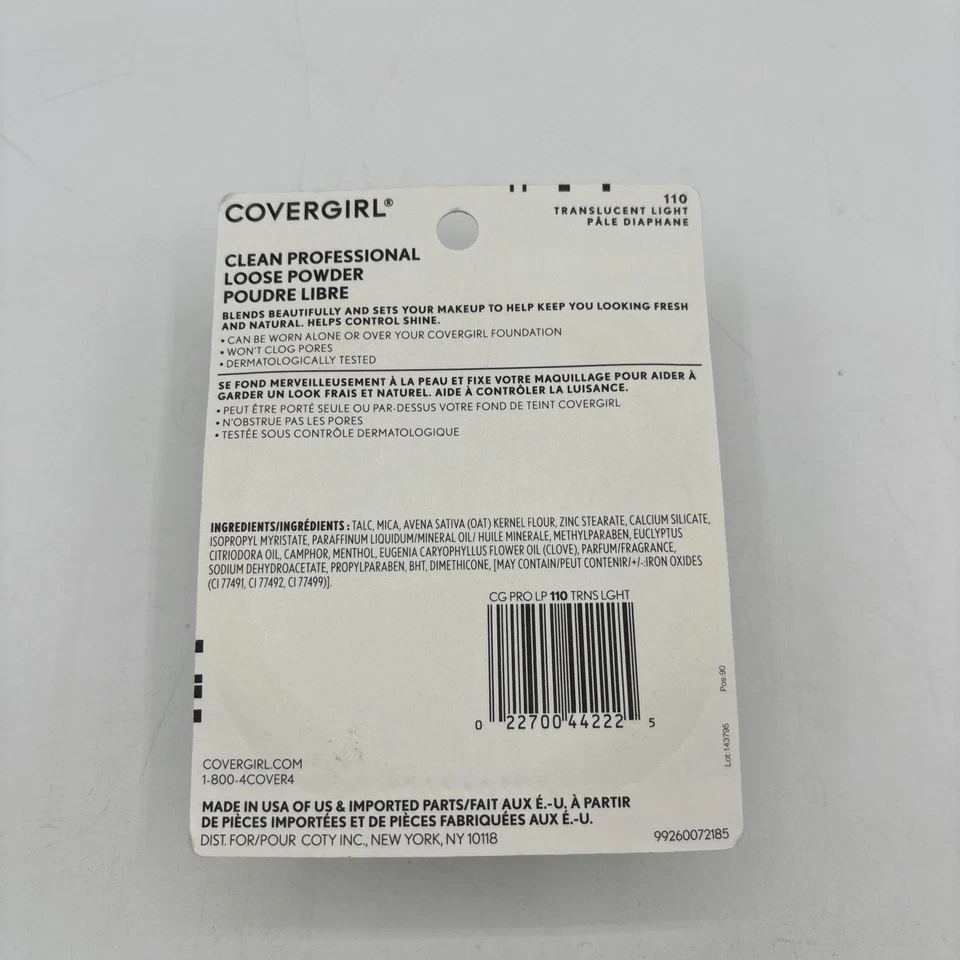 Covergirl Clean Professional Loose Powder 110 Translucent Light Normal skin - Image 4 of 4