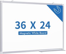 White Board Dry Erase 36 x 24 inches Magnetic Dry Erase Board Whiteboard for