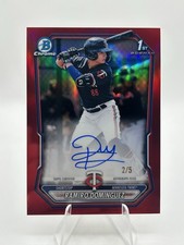Ramiro Dominguez Bowman Chrome 2026 Red /5 Auto