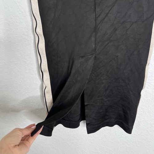Palm Angels Skirt Women XS Black Slit Stripe Pencil Made In Italy Q - Bild 6 von 12