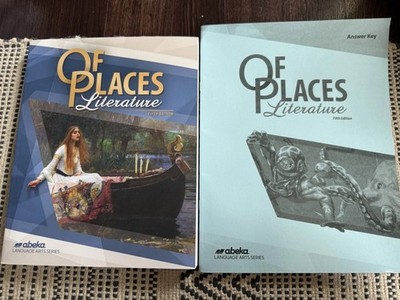 Abeka OF PLACES 8th Grade LITERATURE 5th Ed STUDENT EDITION TEXT + ANSWER KEY