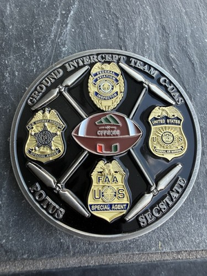 #ad CFP national Championship C UAS Challenge Coin UM $35.00