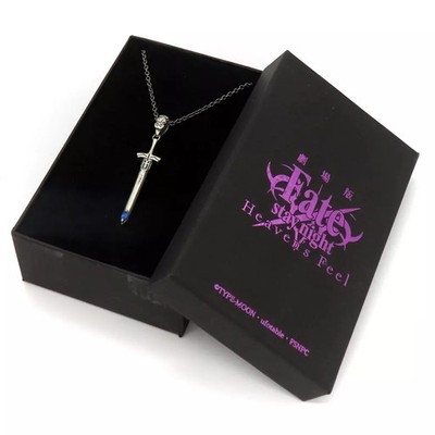 Saber Fate/stay night Heaven's Feel Silver Pendant Chain 40cm Used