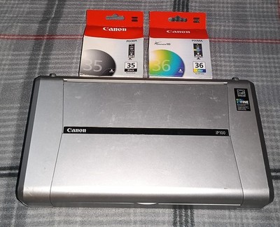 Canon PIXMA iP100 Inkjet Photo  USB Bluetooth Printer Mobile - No Power Cord 