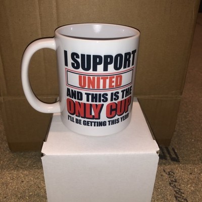 Man United Fan lustige Neuheit Tasse Geschenkidee Tasse Lieferung mit Geschenkbox