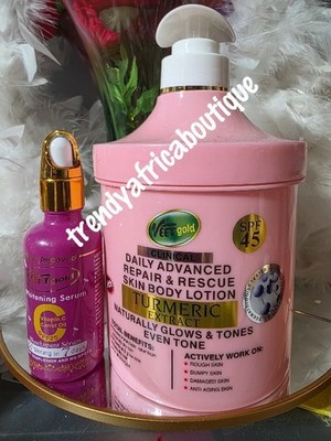 2pc. Veetgold Whitening & Toning Serum & Veetgold Advance Repair Body Lotion