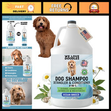 Dog Shampoo for Poodles Doodles - Cleans, Conditions, Detangles, 64oz